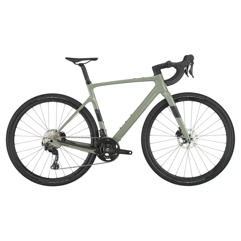 Scott Addict Gravel 50 Bike In Undergrowth Green