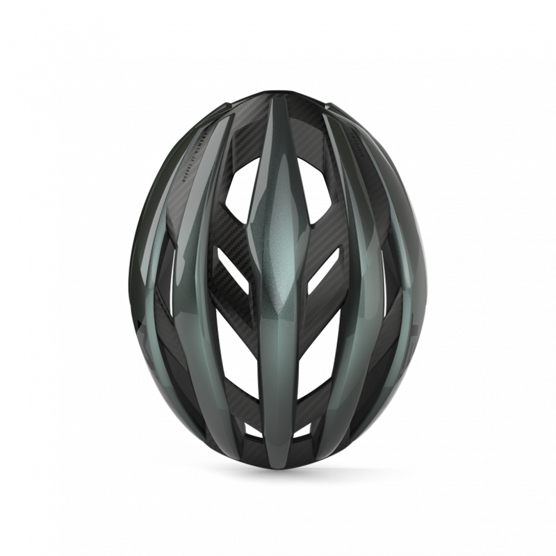 MET Trenta 3K Carbon Airframe Helmet in Teal -3