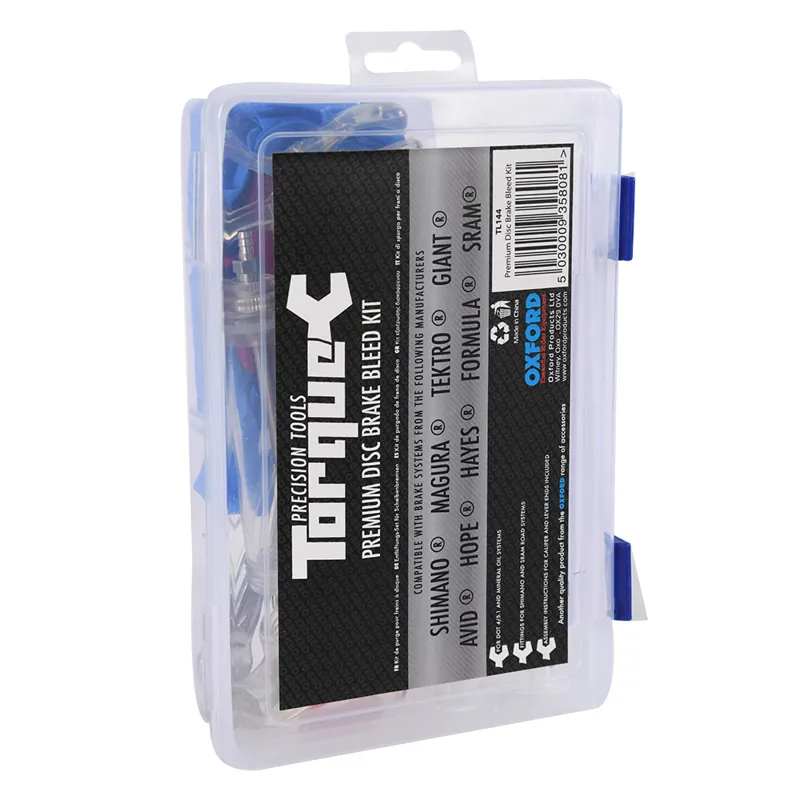 Oxford Torque Premium Universal Brake Bleed Kit in Black