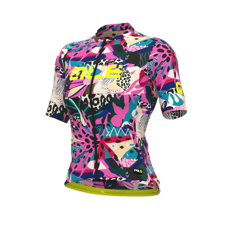 Ale Kenya PR-R Short Sleeve Womens Jersey in Fluo Pink
