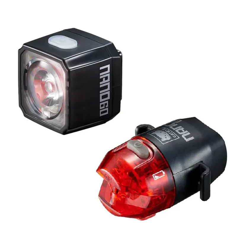 Cateye Nano Bike Light Set in Black