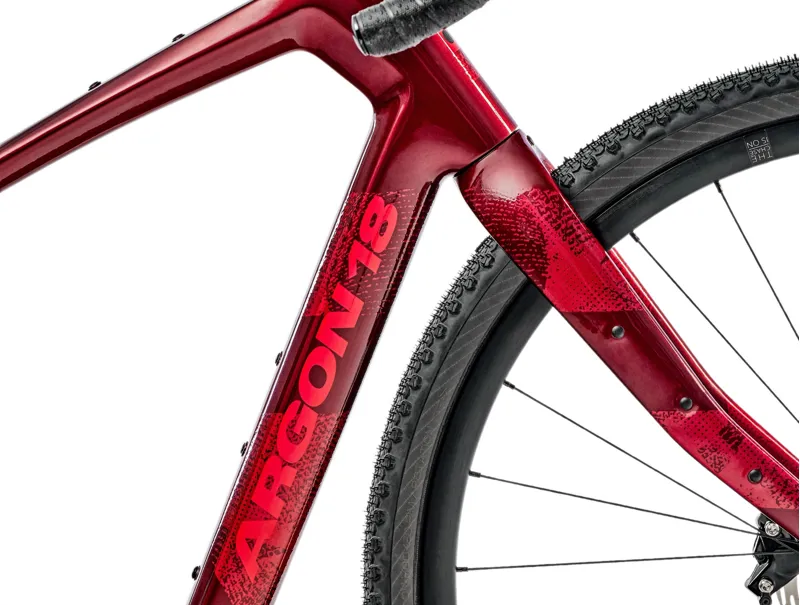 Argon 18 Dark Matter Gravel Bike in Inferno Red with Apex AXS-9