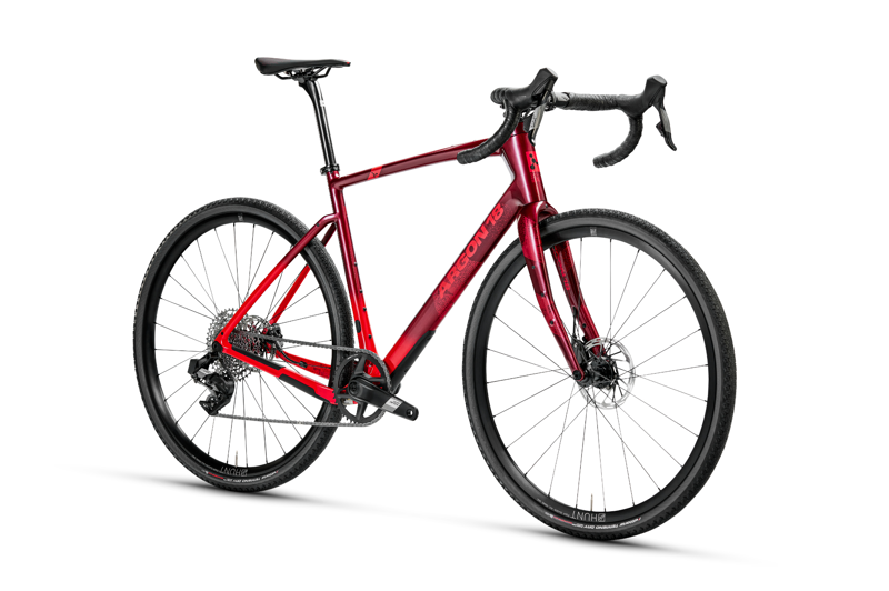 Argon 18 Dark Matter Gravel Bike in Inferno Red with Apex AXS-1