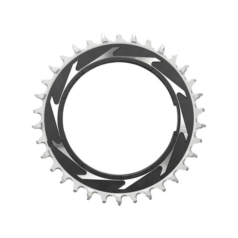 SRAM Chain Ring T-TYPE Powermeter Threaded 3mm Offset Eagle (including Pin Thread Backup And Screw) XXSL D1 2023: BLACK/SILVER 3