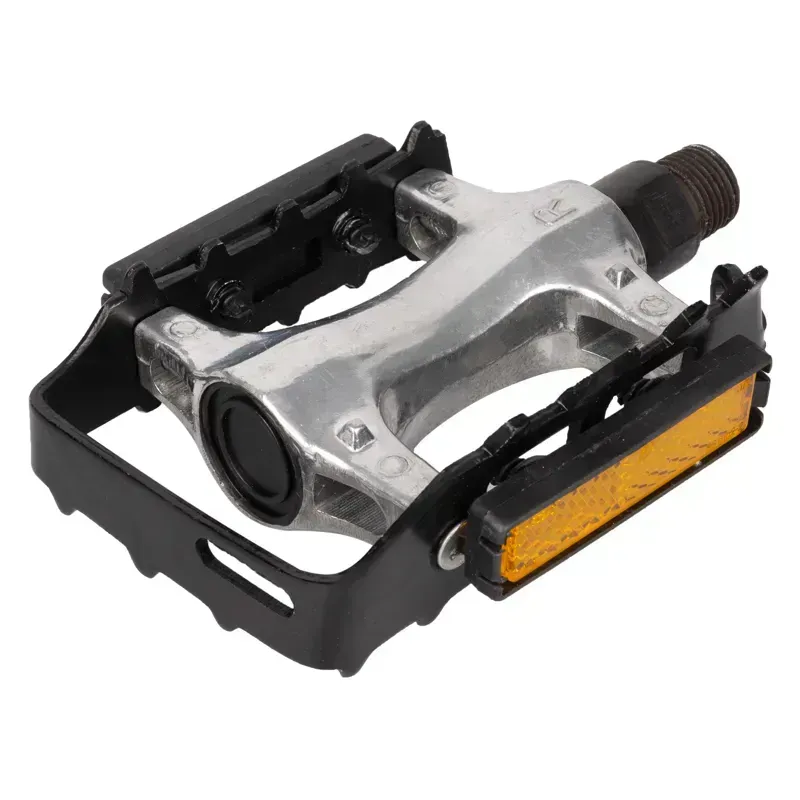 Oxford Alloy Low Profile 9/16-inch Pedals in Silver/Black