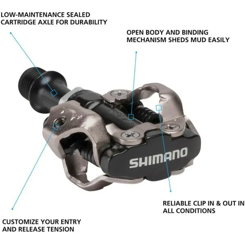 Shimano M540 SPD Pedals Black -1