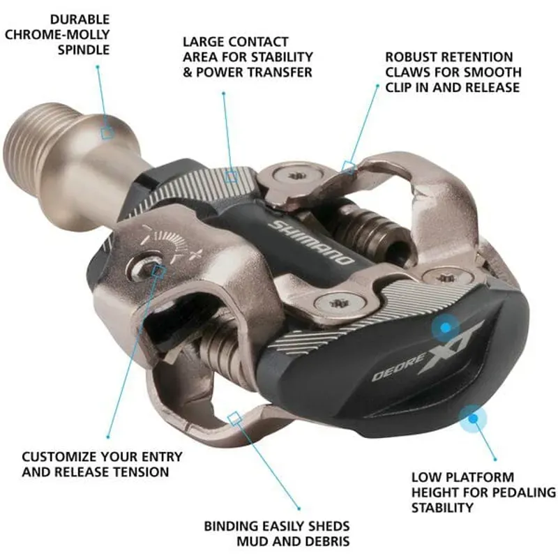Shimano XT M8100 XC Race SPD Pedals -1