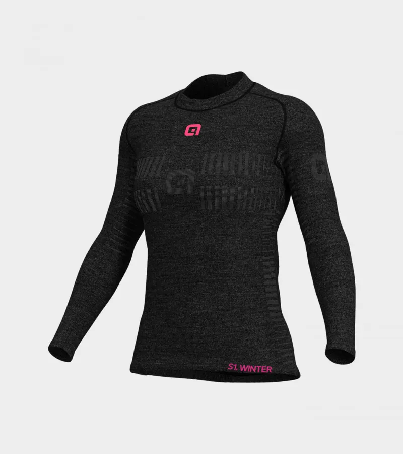Alé Intimo Wool Long Sleeve Womens Baselayer AW21 Grey Medium/Large