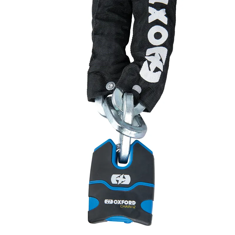 Oxford Chain12 Chain and Padlock 12mm X 1.5m