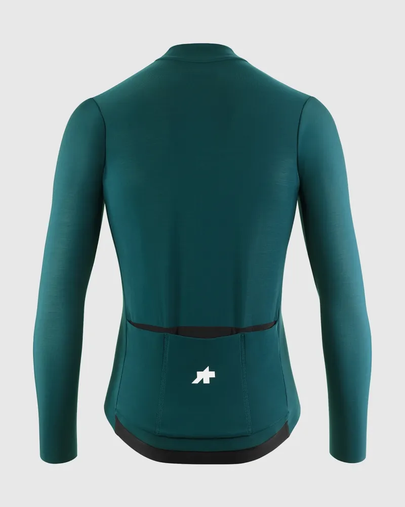 Assos Mille GT Mens Spring Fall Long Sleeve Jersey S11 in Deep Petrol-1