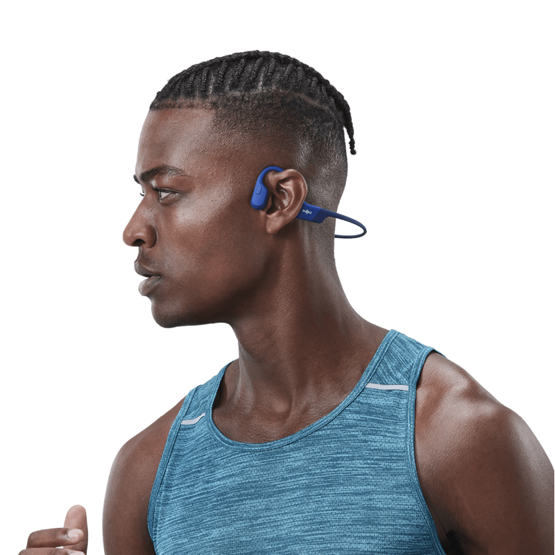 Shokz Open Run Bone Conduction Headphones Blue-4