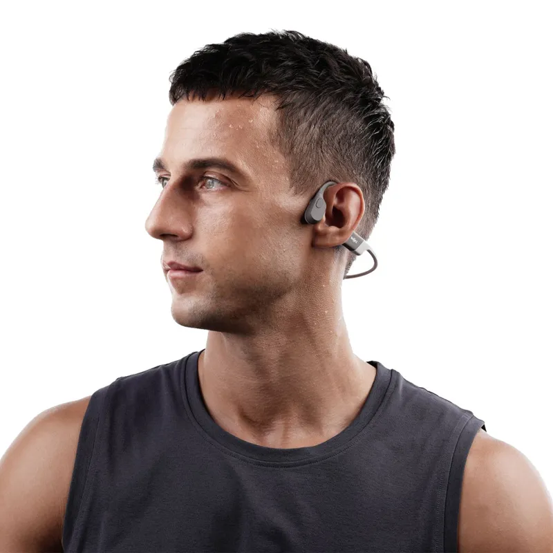 Shokz Open Run Bone Conduction Headphones Grey-2