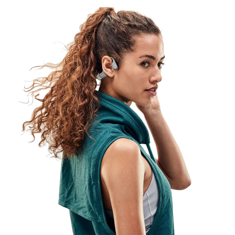 Shokz Open Run Bone Conduction Headphones Grey-1