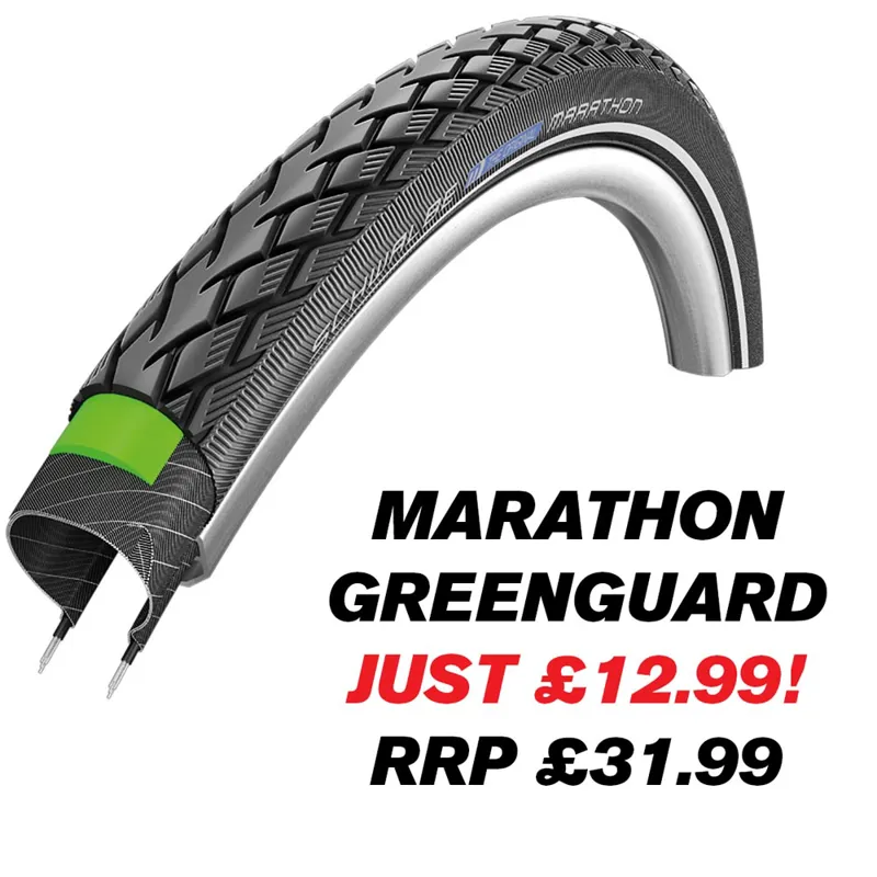 Schwalbe MARATHON GreenGuard +RFLX Tyre in Black-2