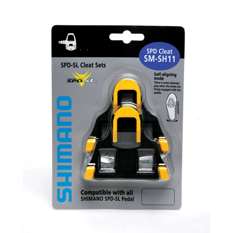Shimano SH11 SPD-SL Cleats Yellow