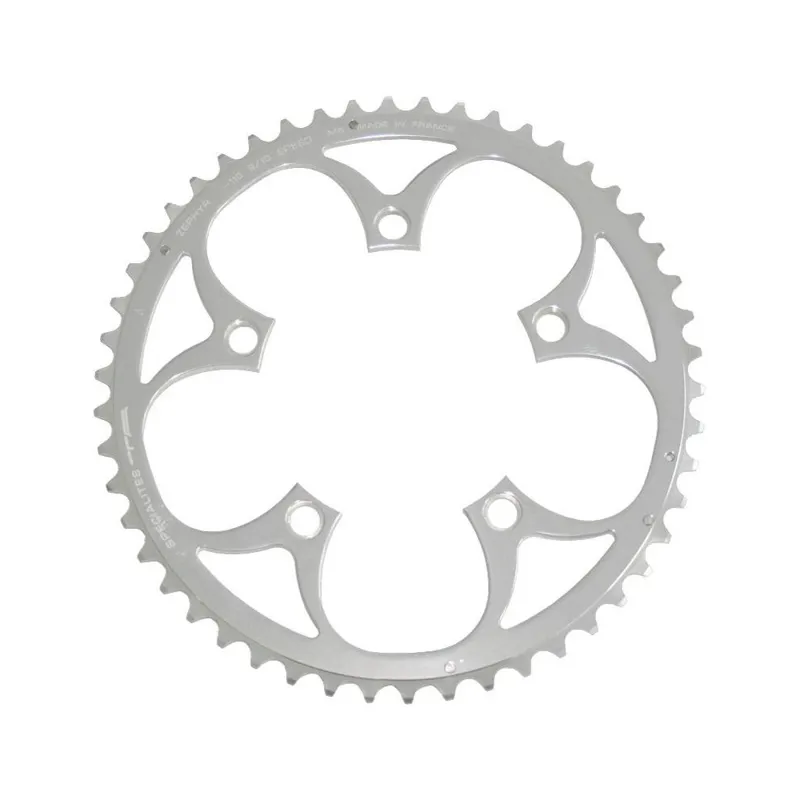 TA Zephyr 110-pcd 9/10-speed 5-arm Middle/Outer Chainring in Silver-1