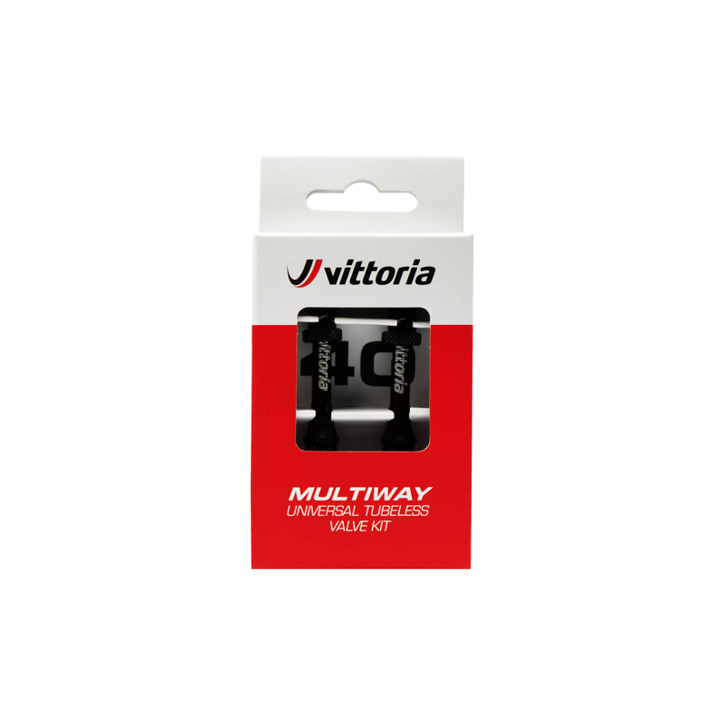 Vittoria Multiway tubeless valve alloy black 80mm (2 pcs)-1